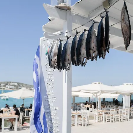 Cavos Paros Rooftop Boho-chic Design & Sea Views דירה