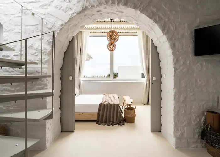 Apartment Cavos Paros Rooftop Boho-chic Design & Sea Views Aliki (Paros)